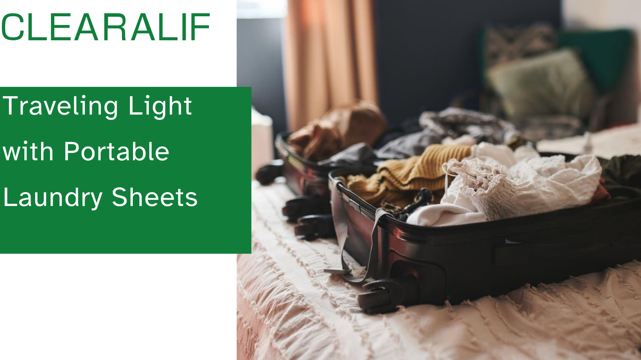 Traveling Light with Portable Laundry Sheets