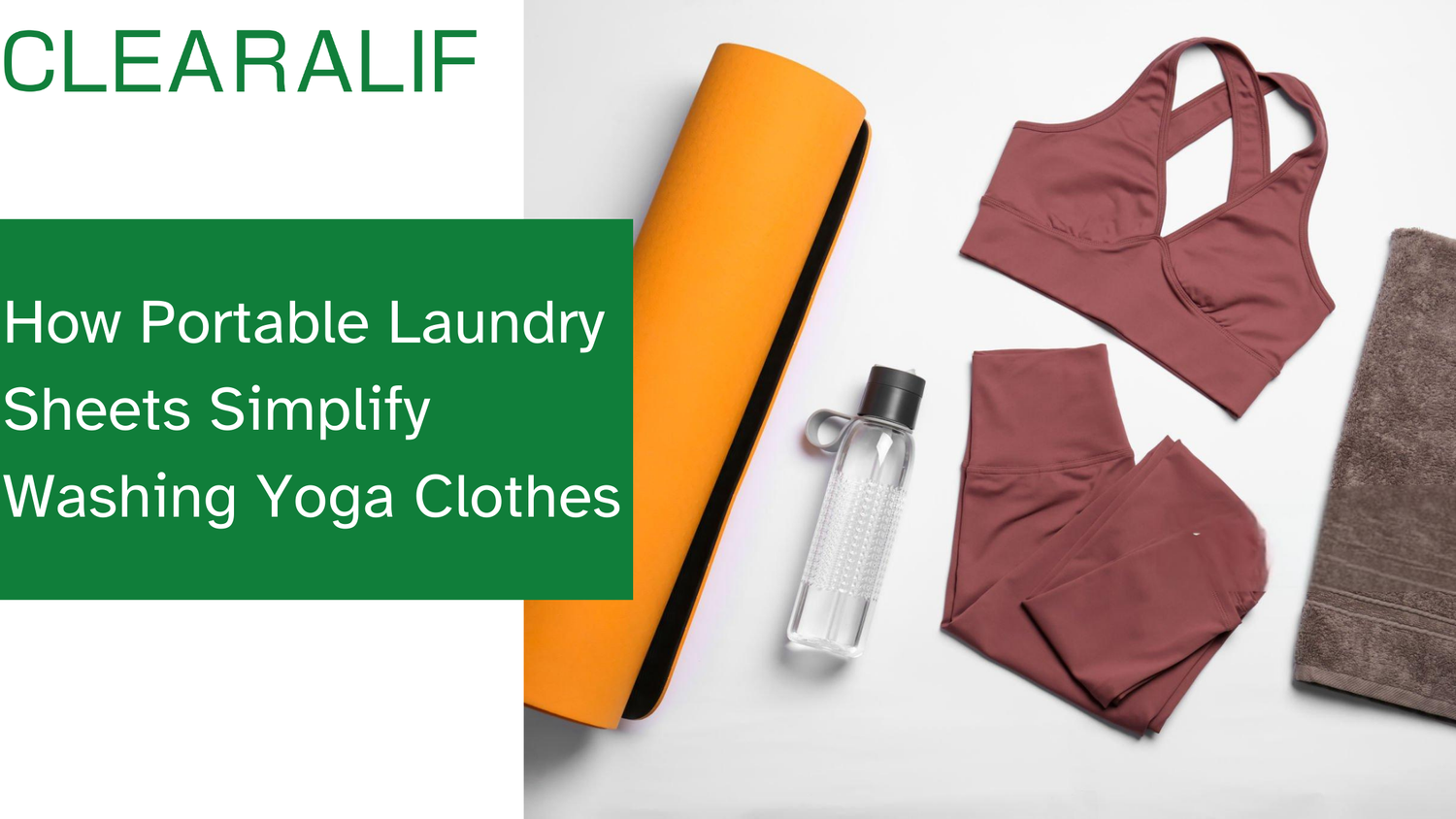 A set of yoga clothes