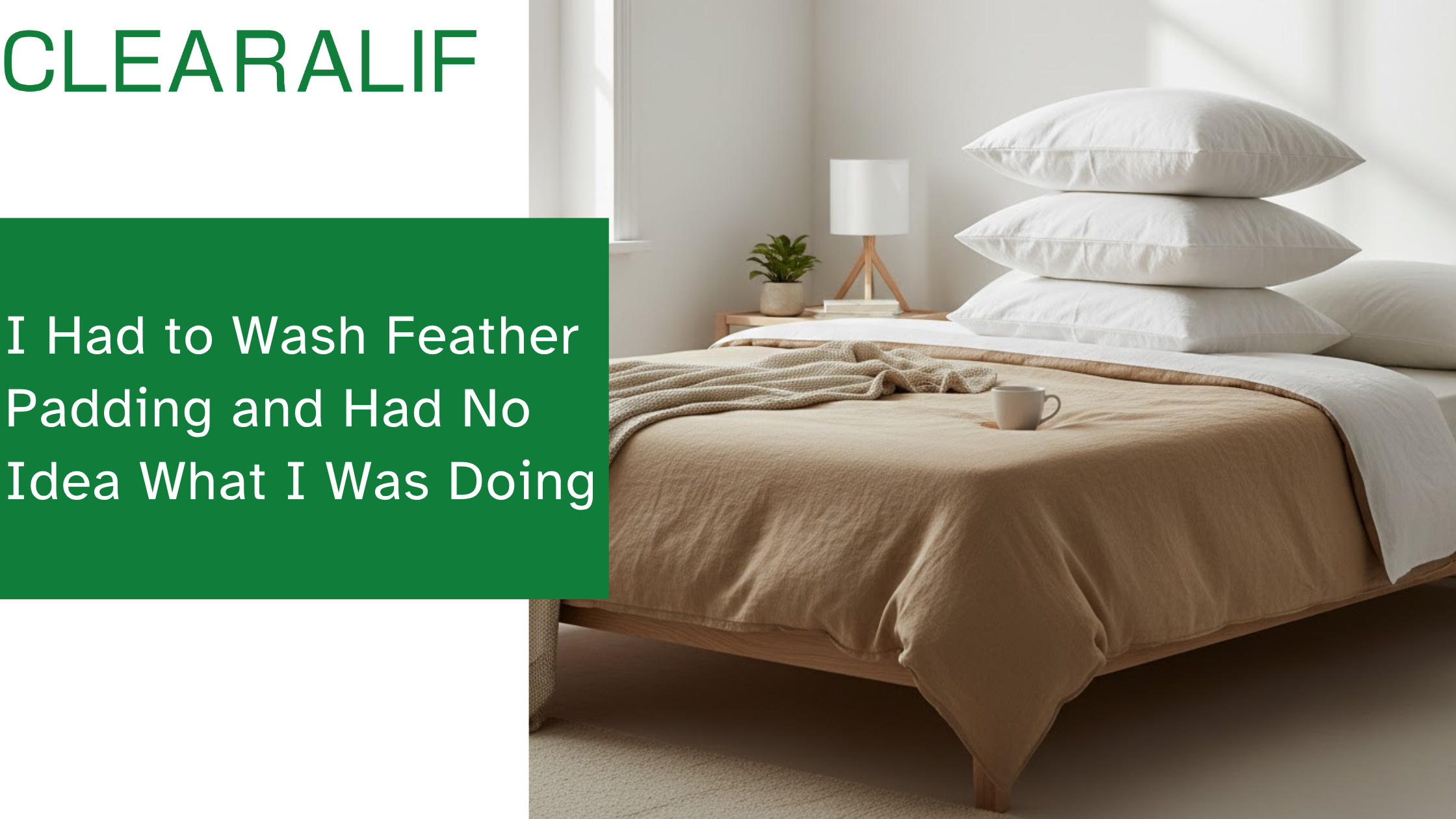 I Had to Wash Feather Padding and Had No Idea What I Was Doing