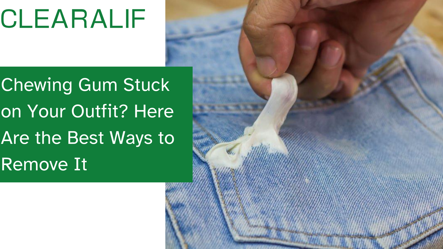 Chewing Gum Stuck on Your Outfit? Here Are the Best Ways to Remove It