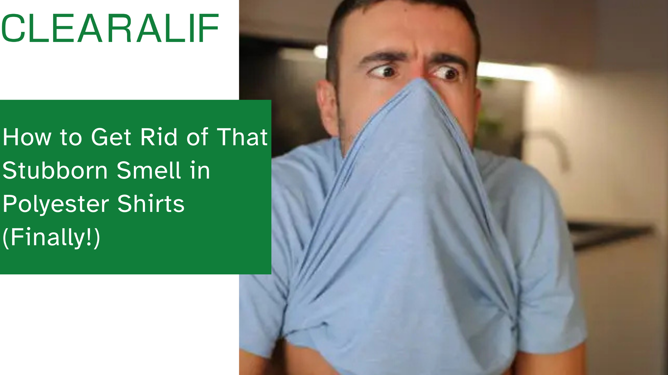 smelly polyester shirt gym workout odor