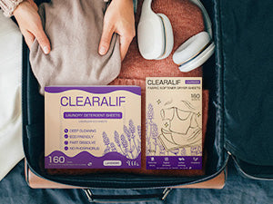 CLEARALIF All in One Laundry Detergent Sheets Kit, Lavender Scent, 160 Loads Laundry Sheets + 160 Drying Sheets