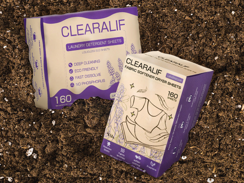 CLEARALIF All in One Laundry Detergent Sheets Kit, Lavender Scent, 160 Loads Laundry Sheets + 160 Drying Sheets