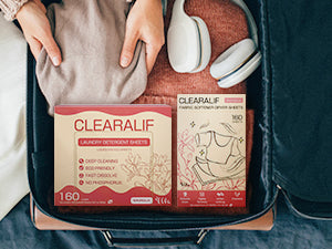CLEARALIF All in One Laundry Detergent Sheets Kit, Magnolia Scent, 160 Loads Laundry Sheets + 160 Drying Sheets