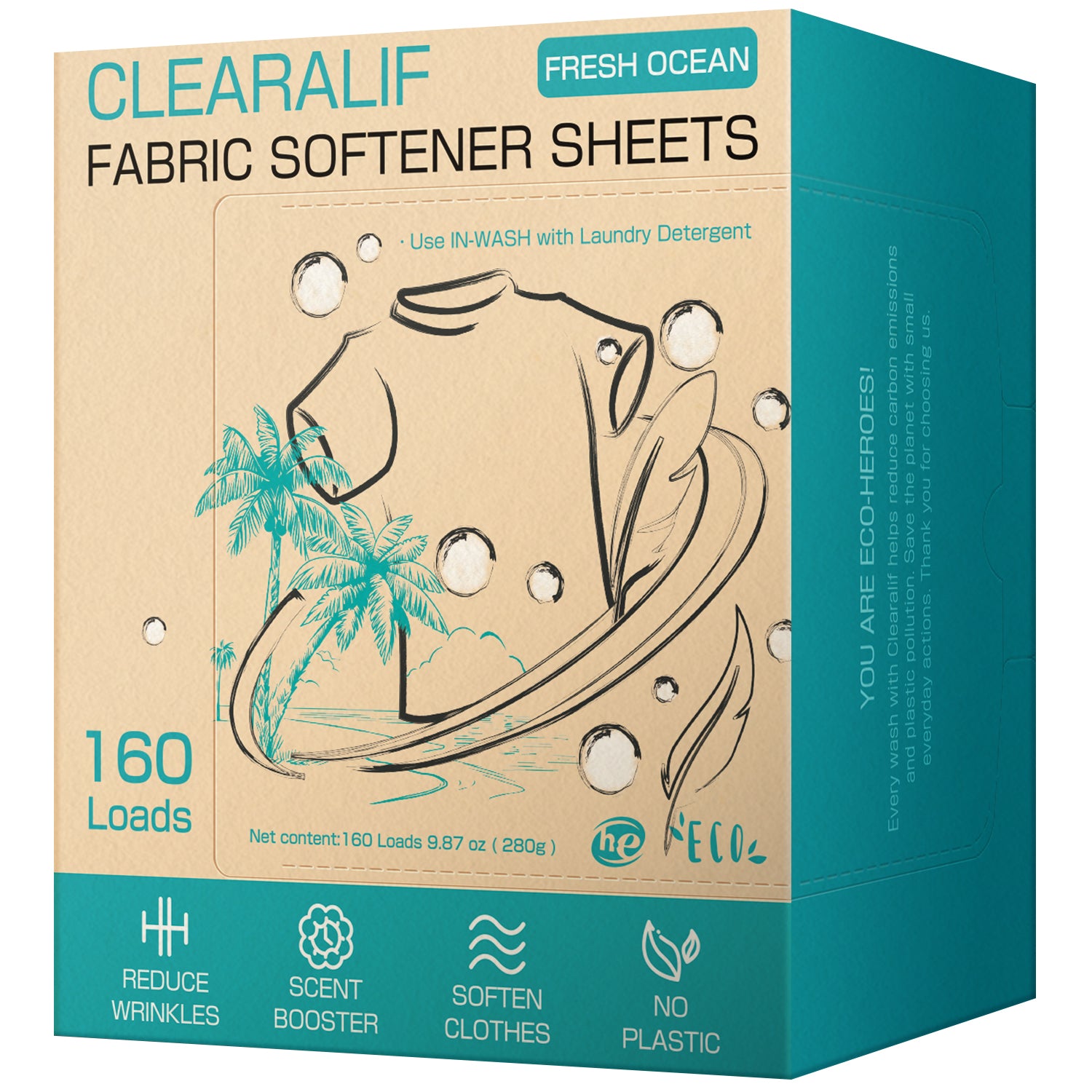 Laundry Softener Sheets, Amber Dusk