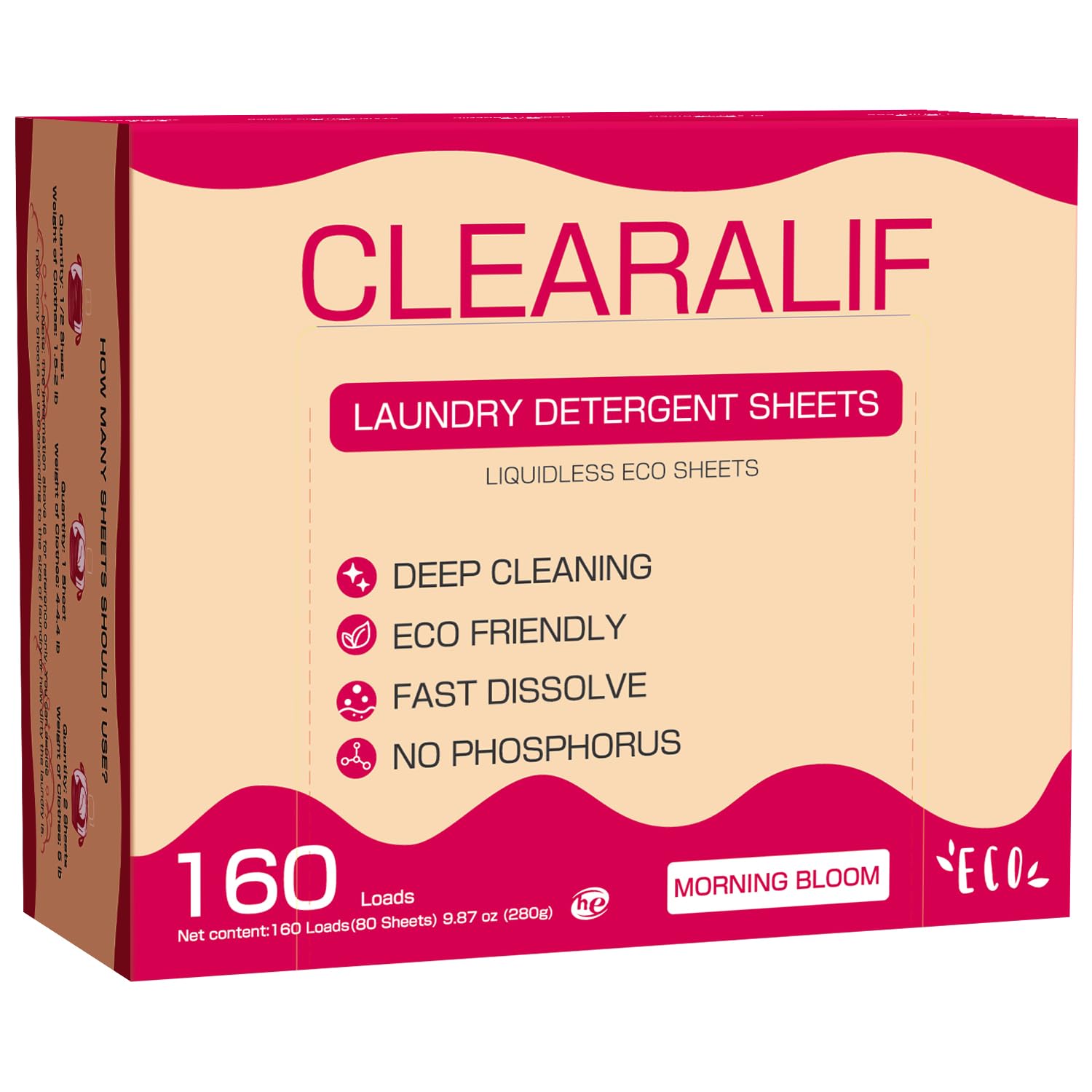 CLEARALIF Laundry Detergent Sheets Fresh Original