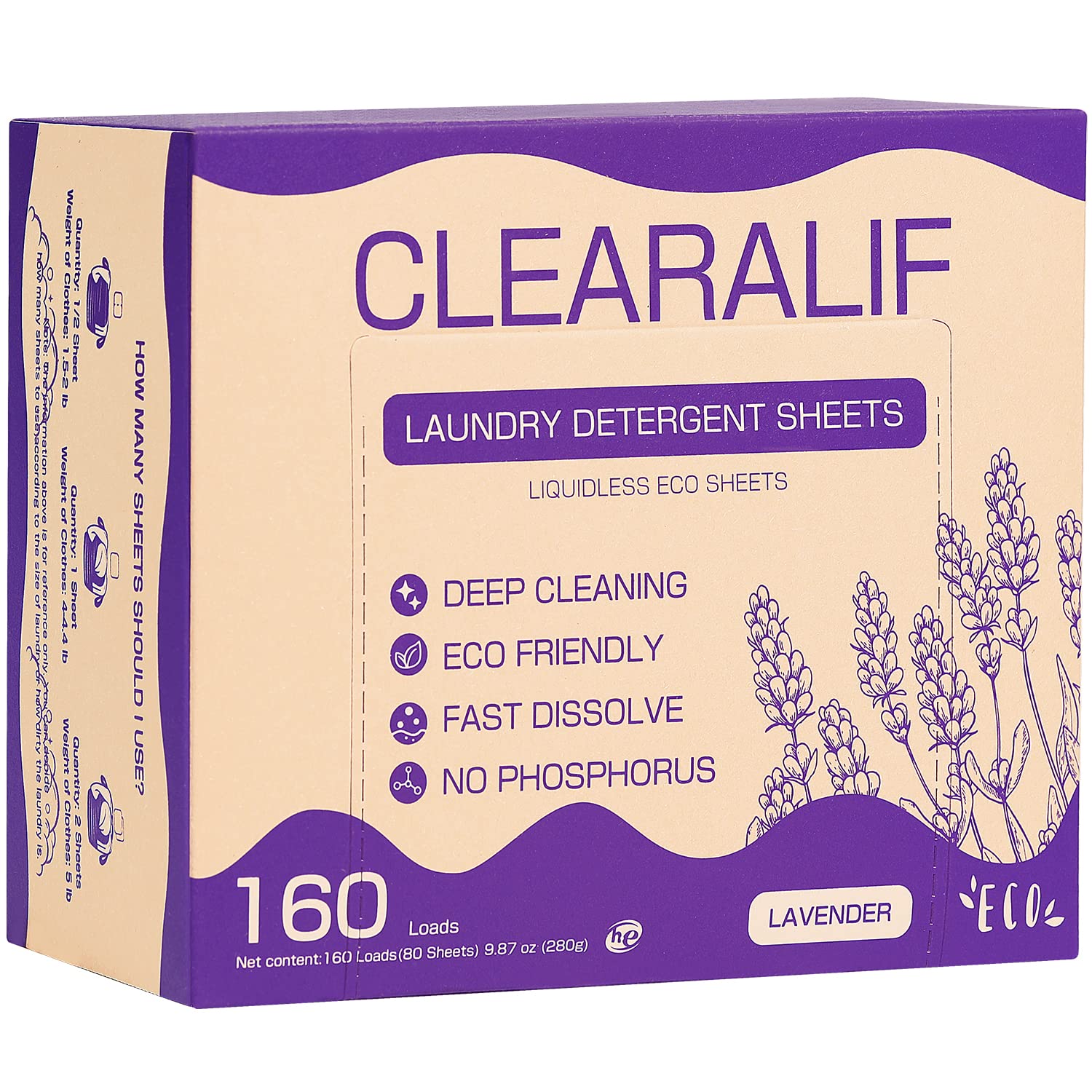 CLEARALIF Detergente en Hojas para Lavandería Flor Fresca