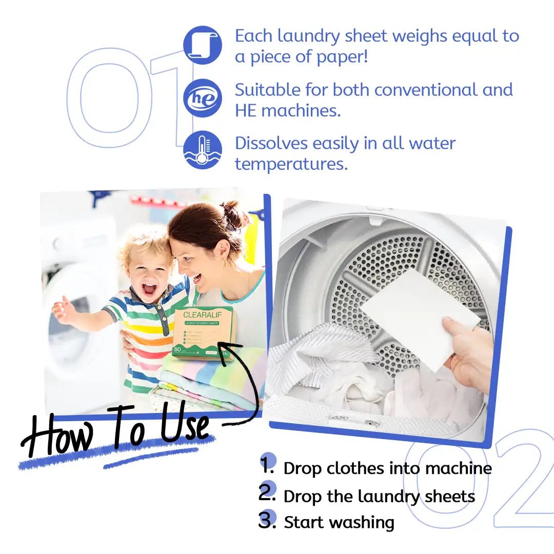 Laundry Detergent Sheets 160 Loads, Fresh Linen