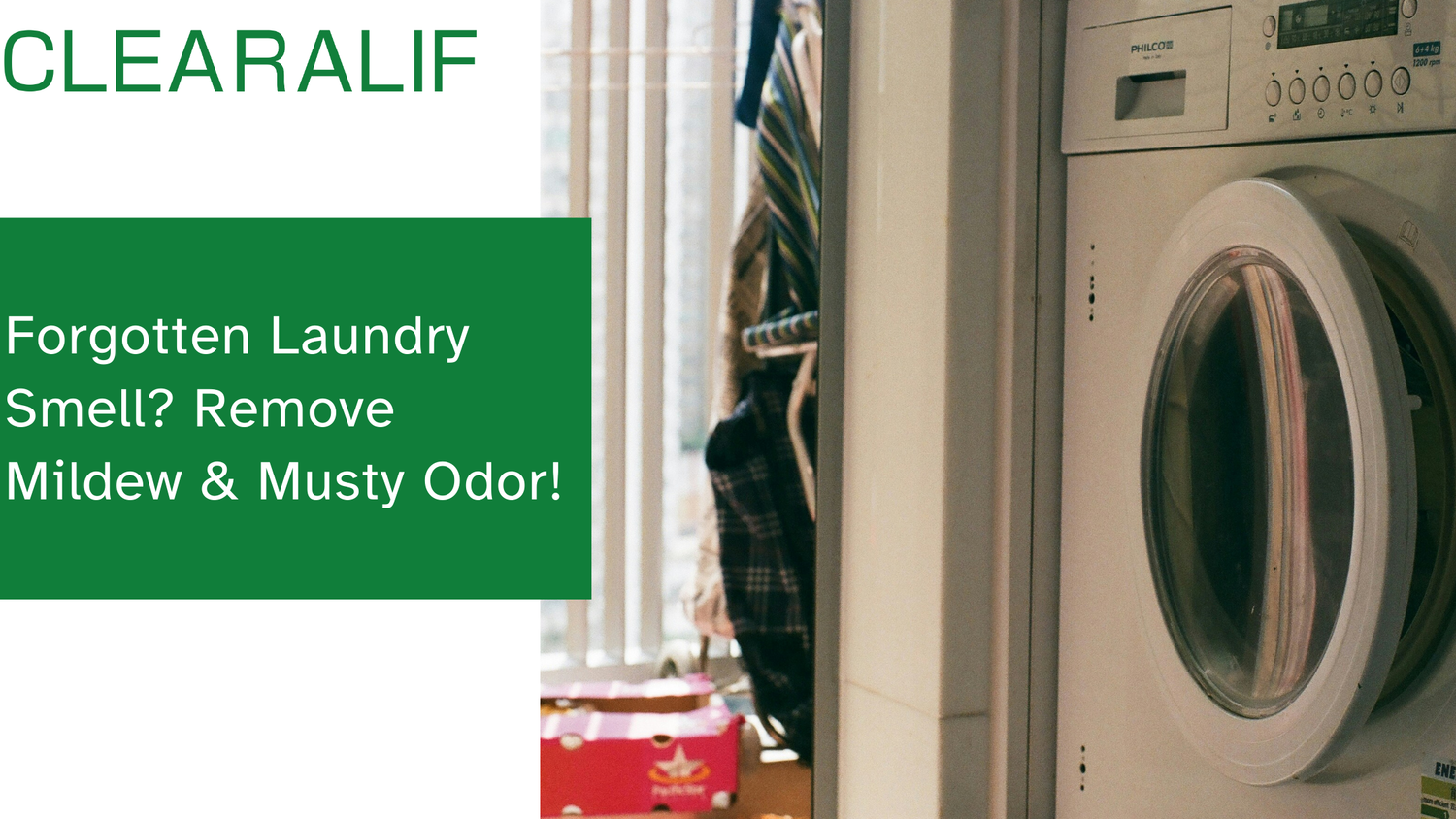 Forgotten Laundry Smell? Remove Mildew & Musty Odor!