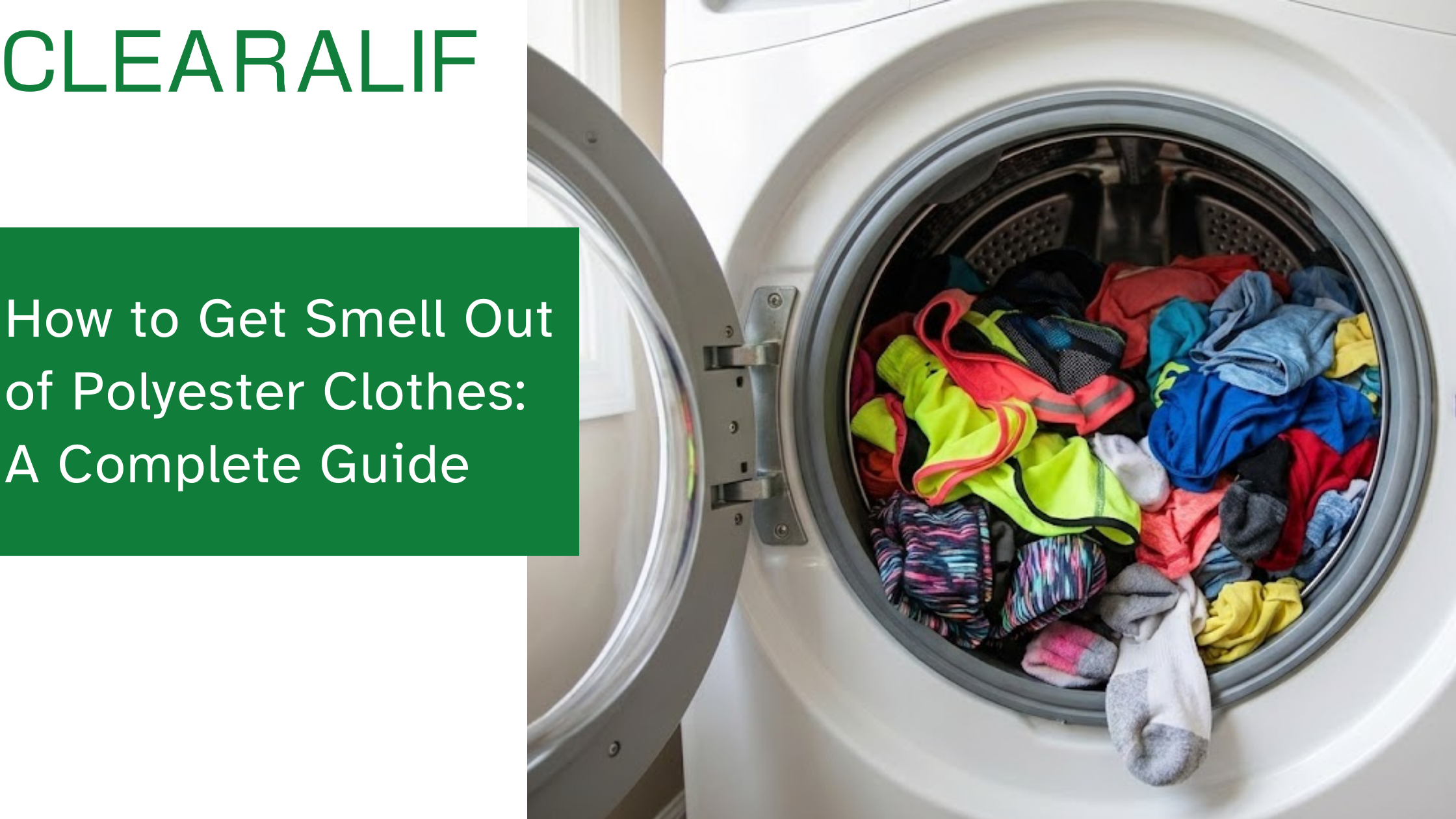 Polyester workout clothes and washing machine — how to remove odor from synthetic activewear