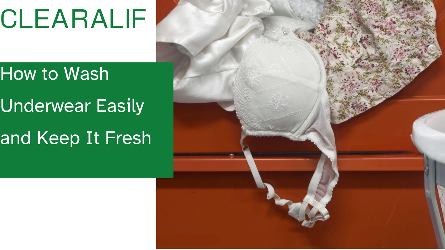 Busy person preparing to wash underwear easily