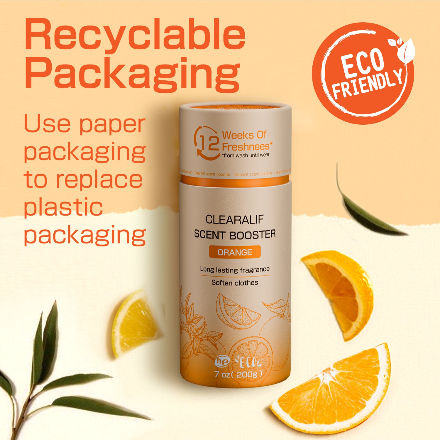Zesty Citrus Burst – Clearalif Orange Laundry Beads