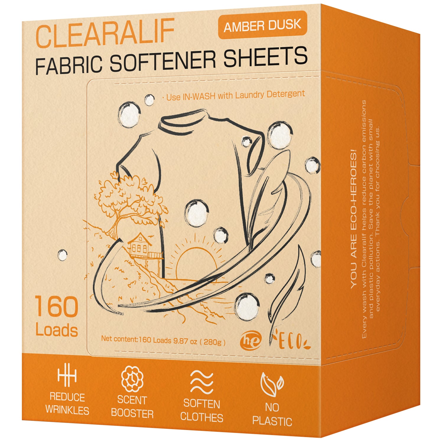 Laundry Softener Sheets, Fresh Ocean