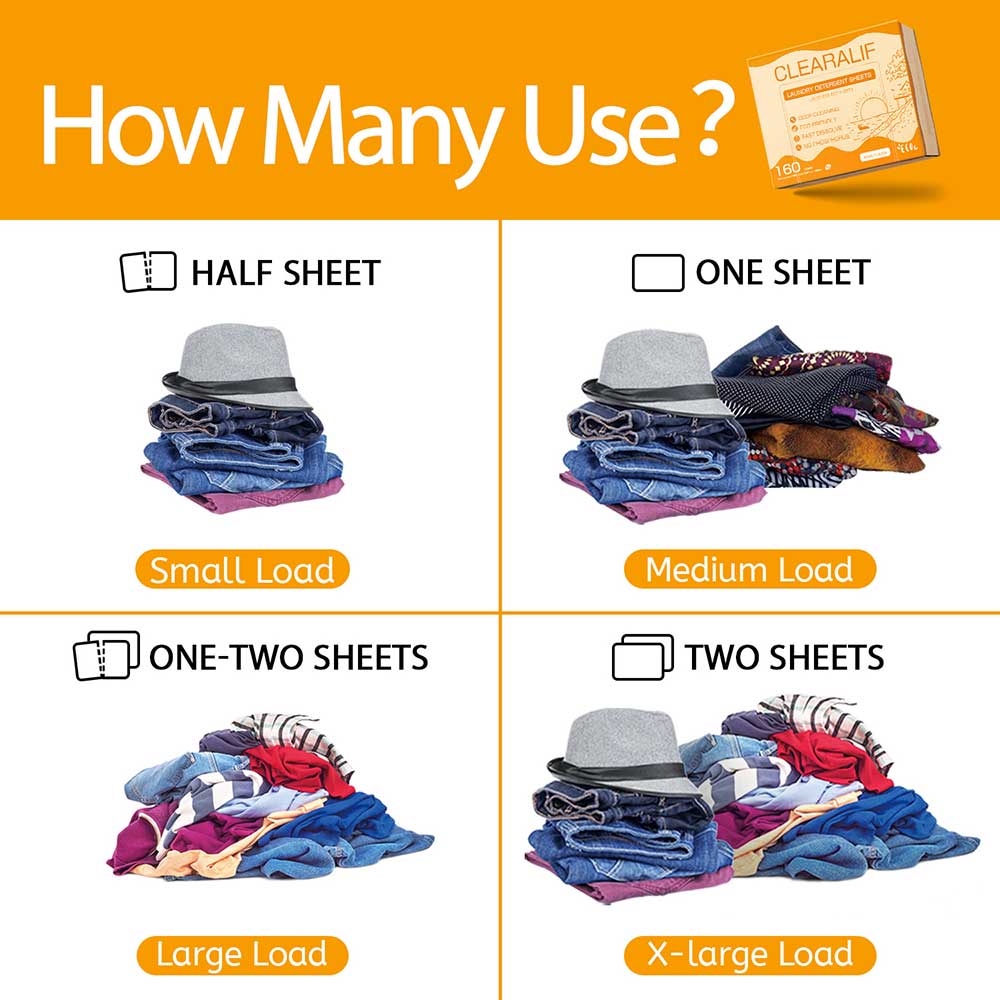 CLEARALIF Laundry Detergent Sheets Amber Dusk