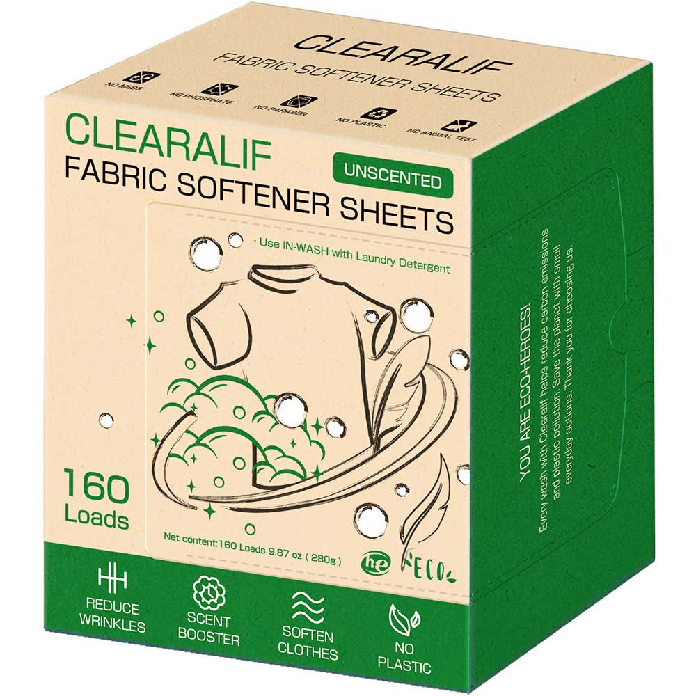 Laundry Softener Sheets, Unscented