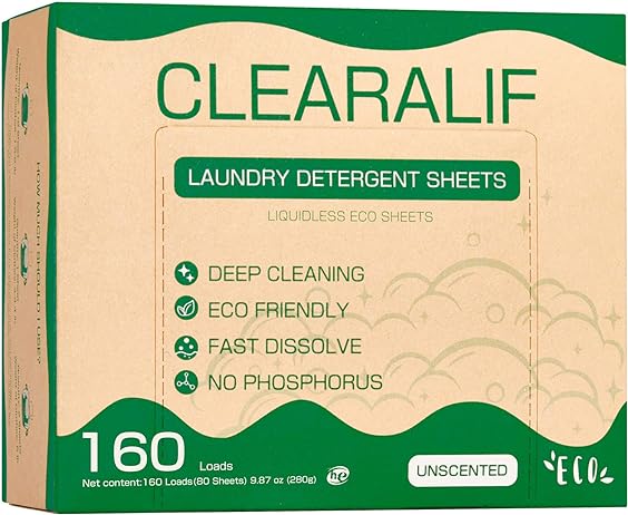 CLEARALIF Laundry Detergent Sheets Lavender