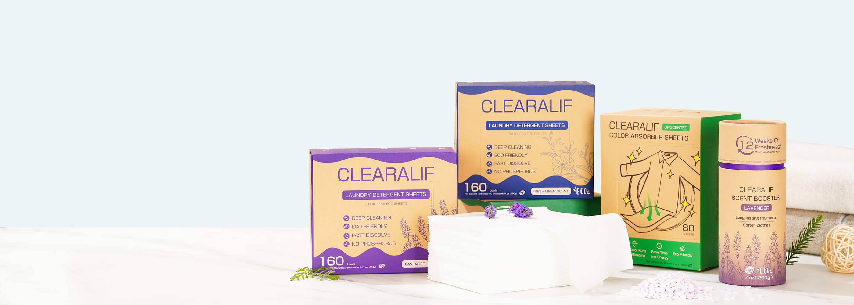 CLEARALIF Laundry Detergent Sheets Orange