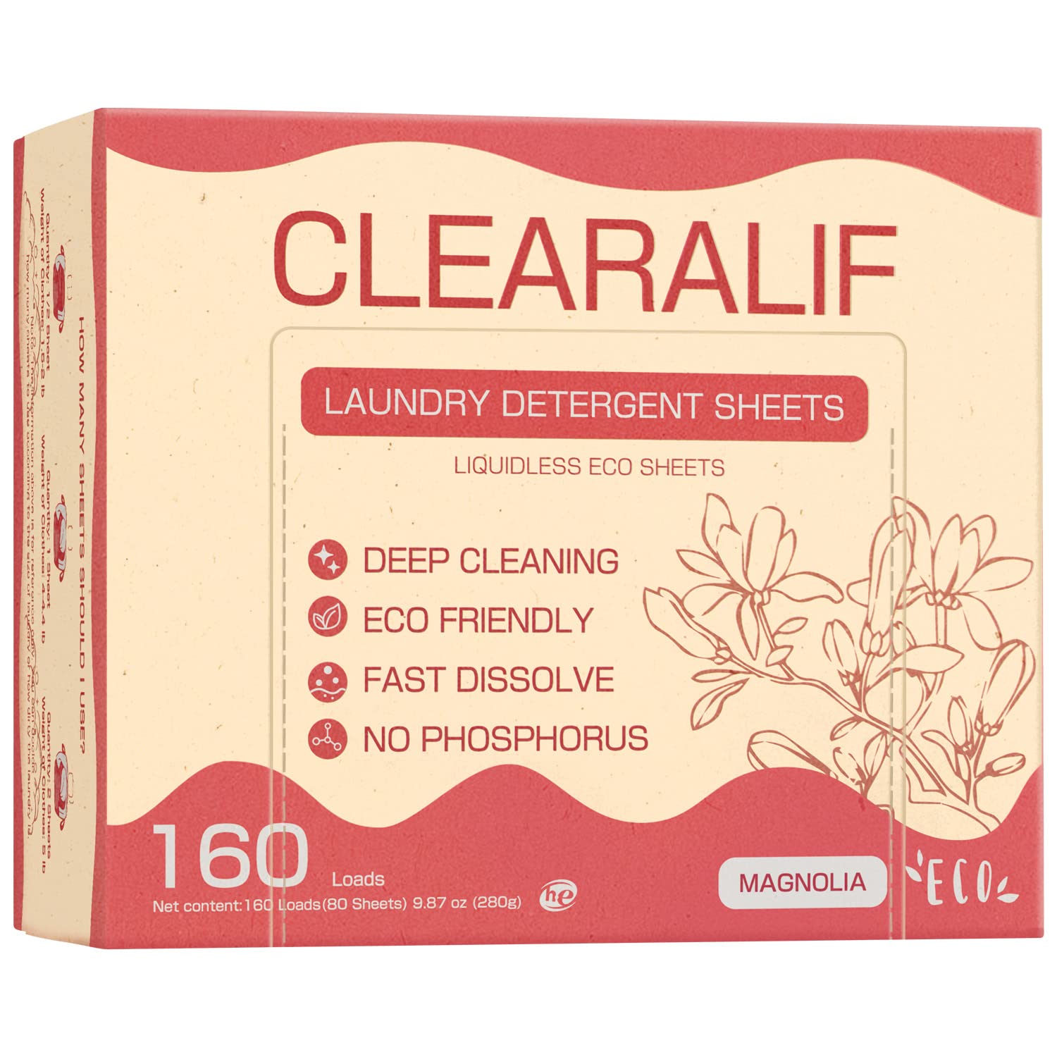 CLEARALIF Laundry Detergent Sheets Wild Mint