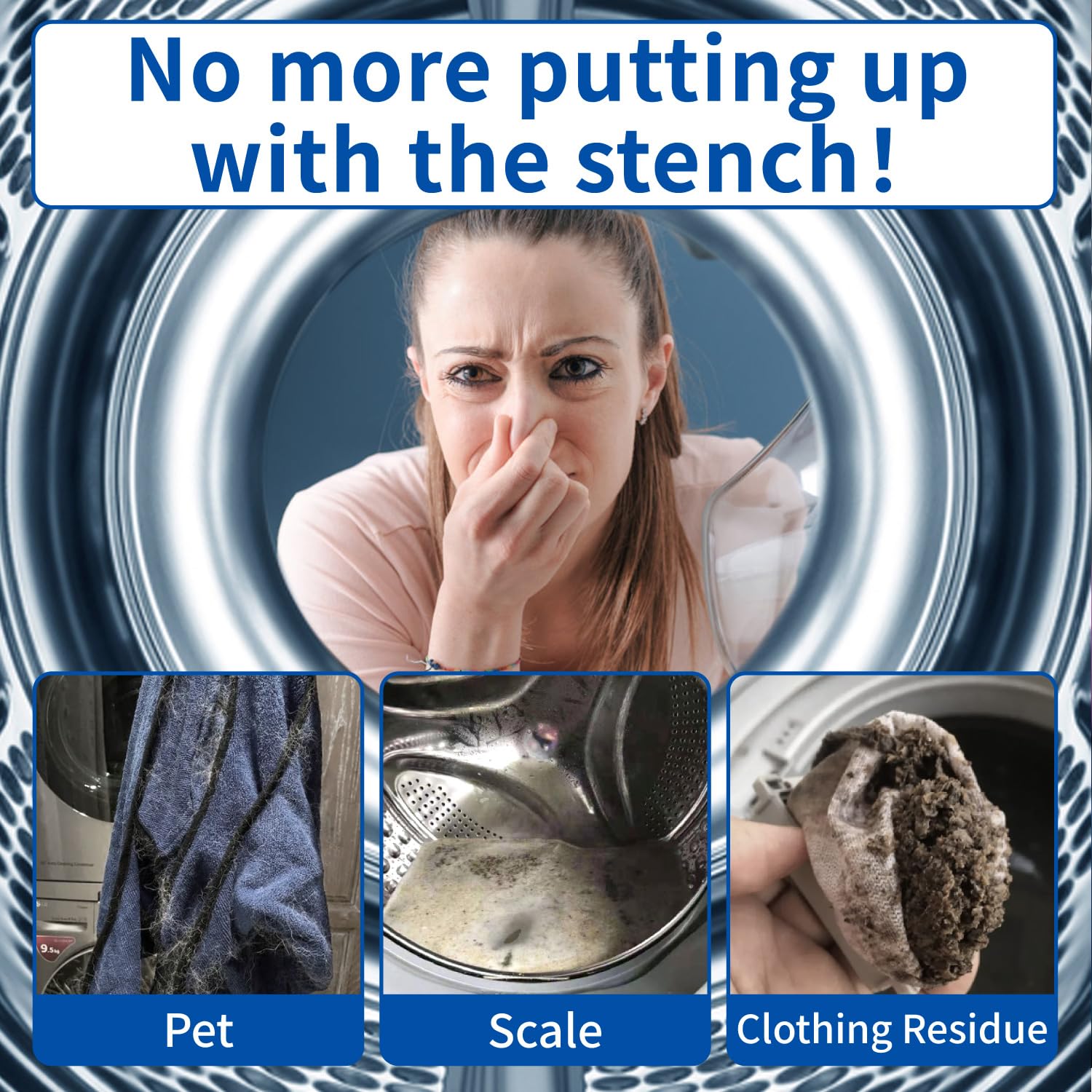 CLEARALIF Washing Machine Cleaner Tablets For HE Front Loader & Top Load Washer
