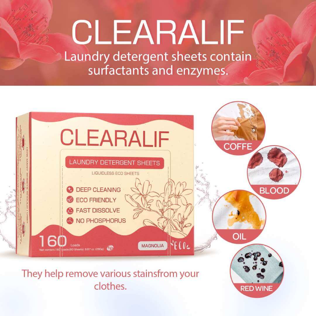 CLEARALIF Laundry Detergent Sheets Magnolia